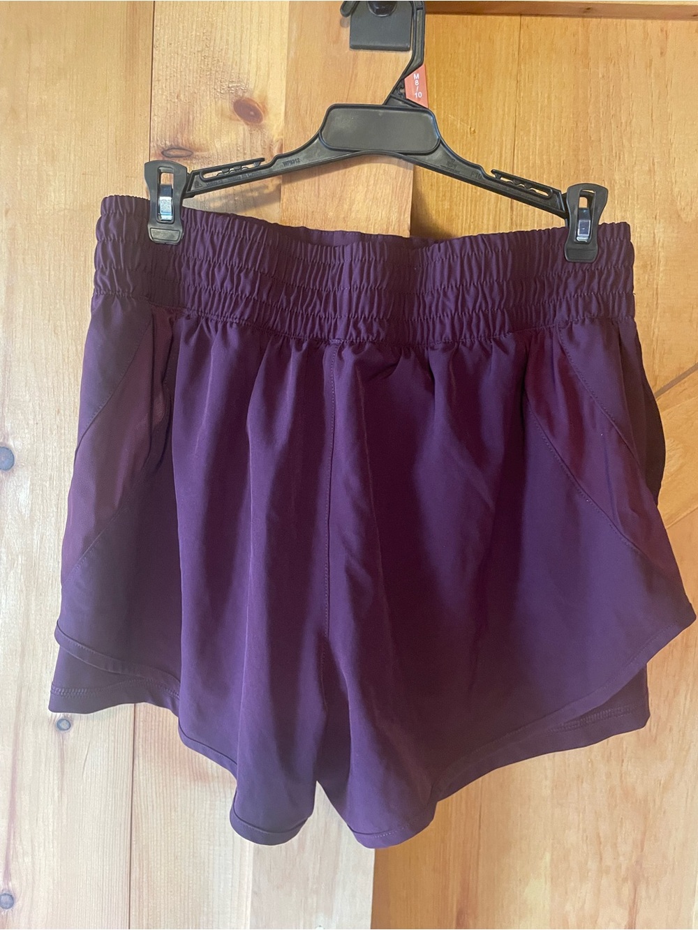 Apana Women’s Plum Athletic Shorts with Elastic Waist M